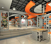 有機玻璃制品耐克展示產品好伙伴