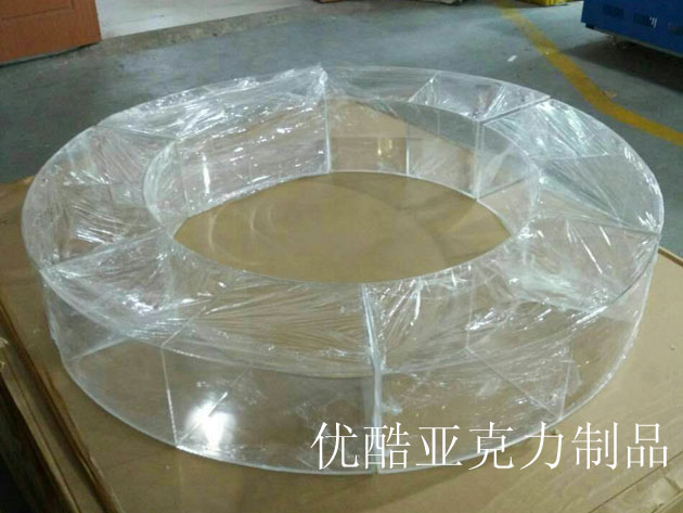 亞克力展柜圓形及方形制作及發(fā)貨